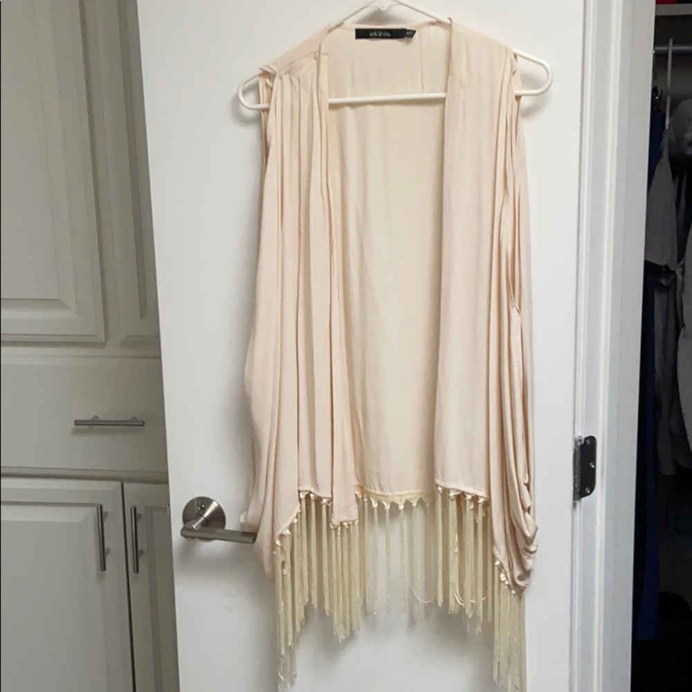 Duster with fringe